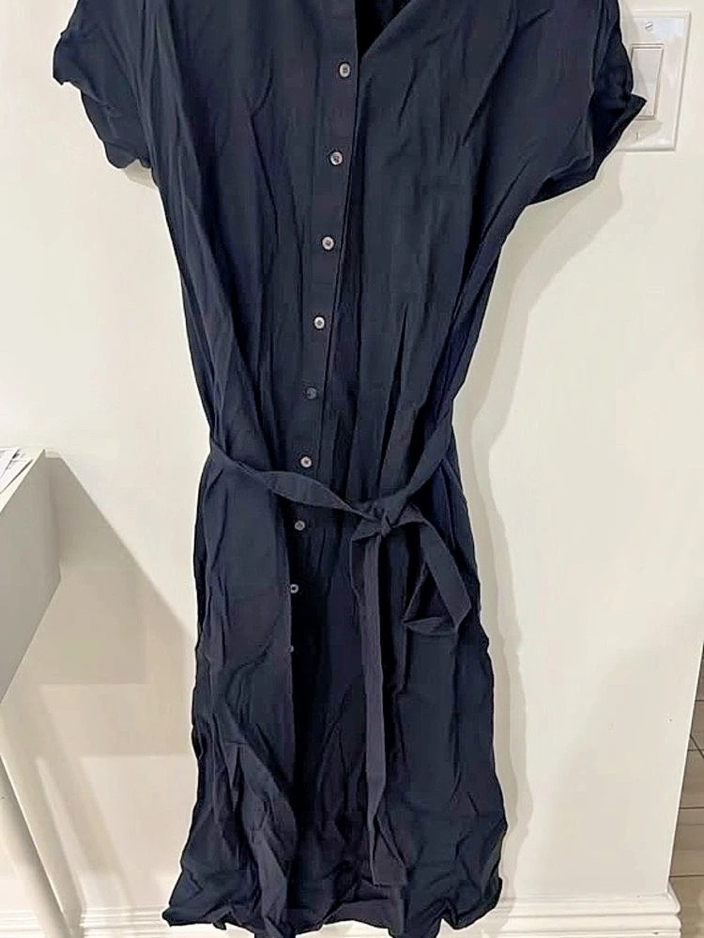 Madewell Black Midi Dress Size XXS Like New